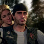 Man and woman on a motorbike