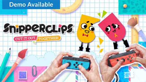 Snipperclips Plus gameplay featuring two characters cutting each other to solve a puzzle