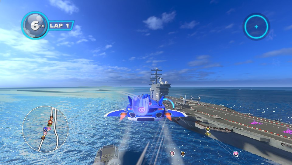Sonic racing in Sonic &amp; All-Stars Racing Transformed