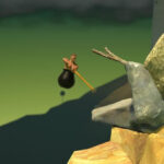 Screenshot from the video game Getting Over It