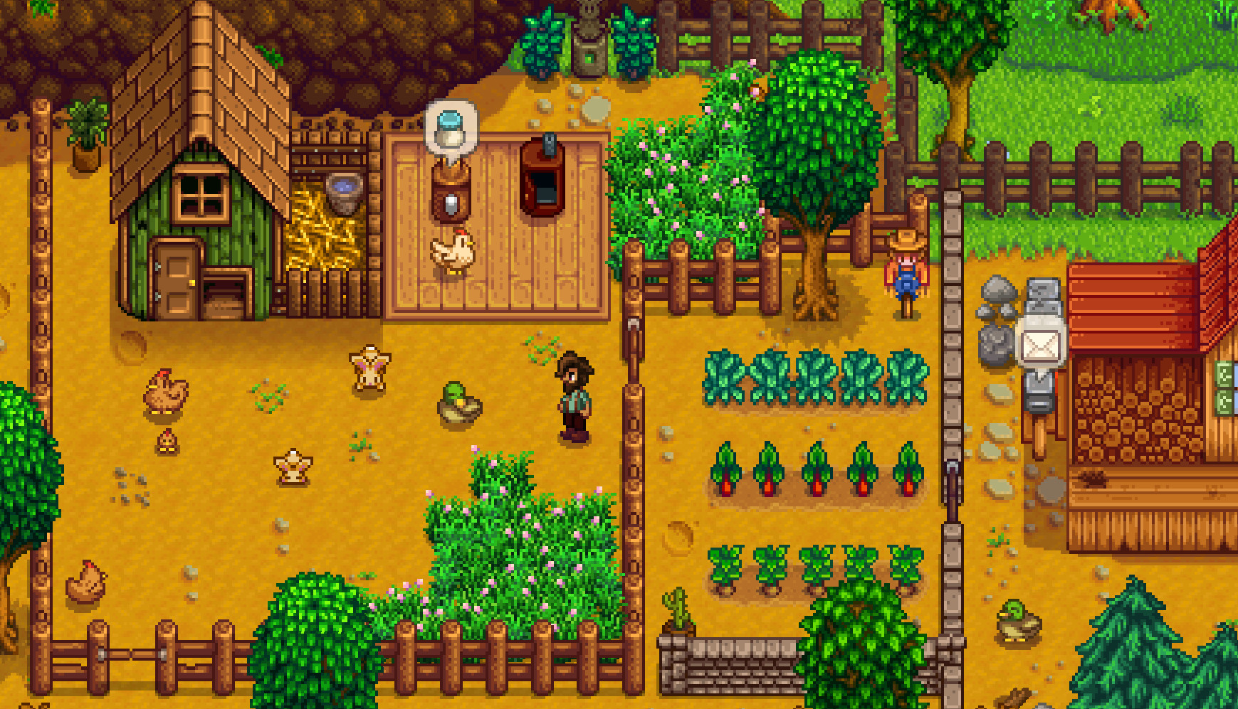 Stardew Valley pixelated farm