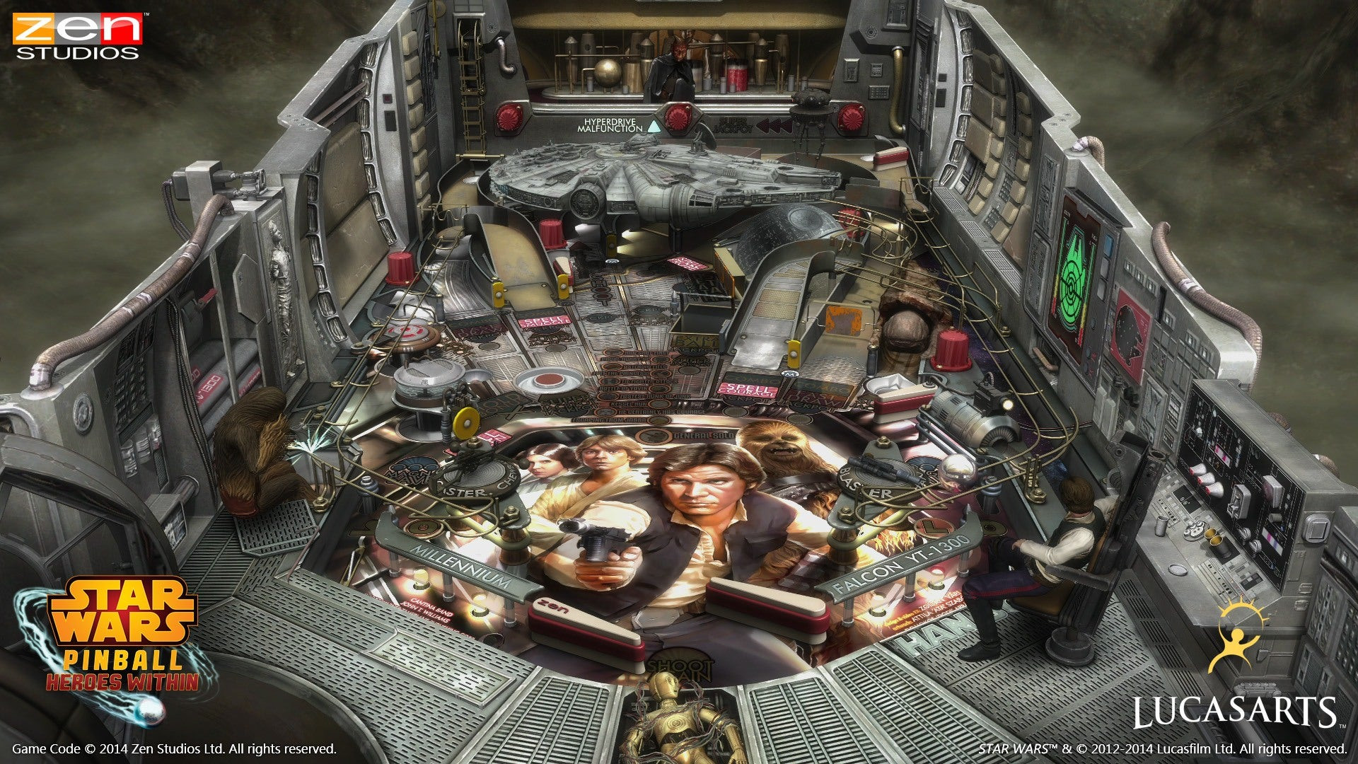 Star Wars Pinball Gameplay