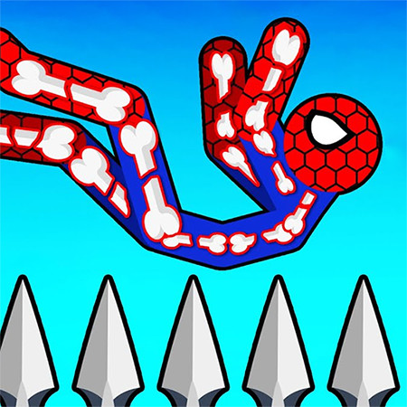 Stickman Dismount Broken Bones Game Alternative Text: A dark humor physics game where players strategically dismount a stickman to cause maximum bone damage, earning points for the severity of the injuries.