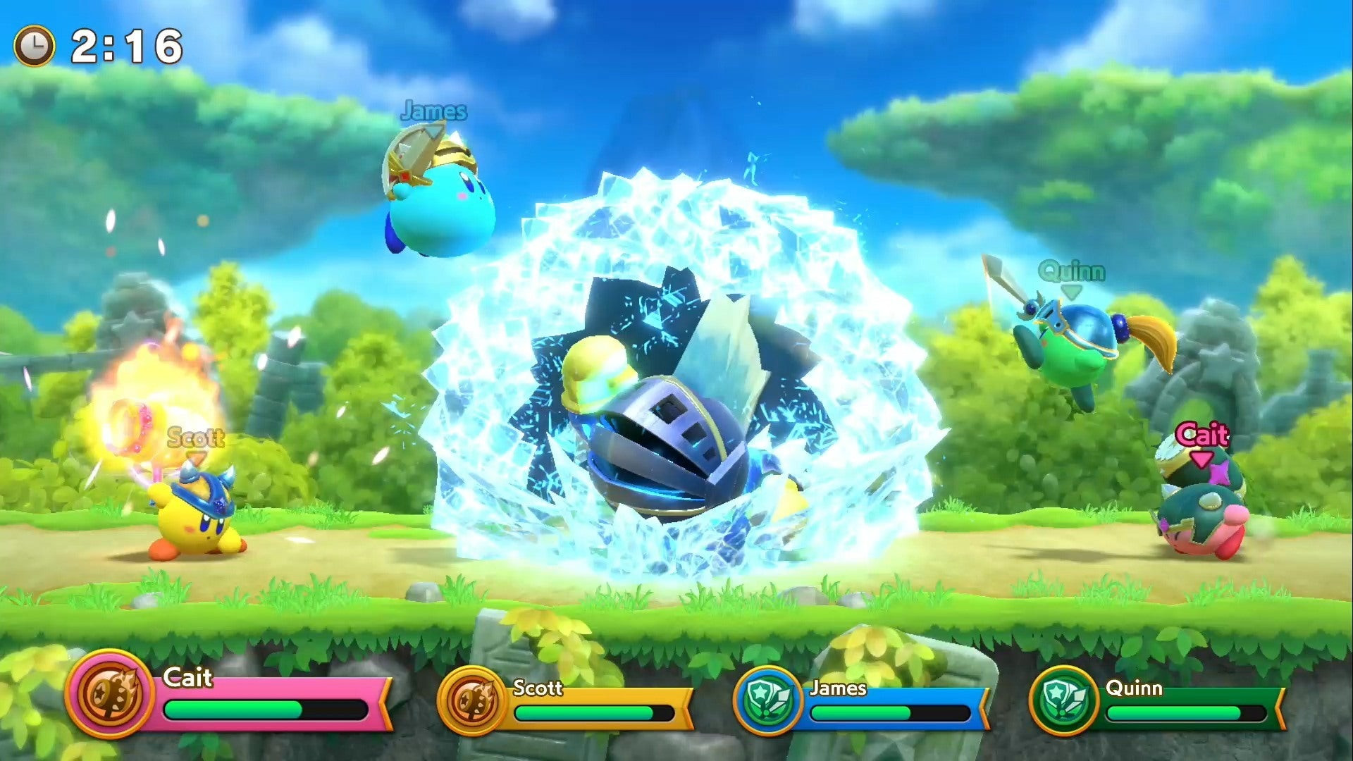 Super Kirby Clash Gameplay