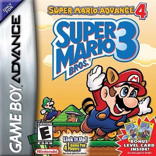 Super Mario Advance 4: Super Mario Bros. 3 GBA cover