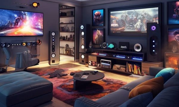 Surround Sound in Game Room