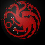 A two-legged dragon sigil