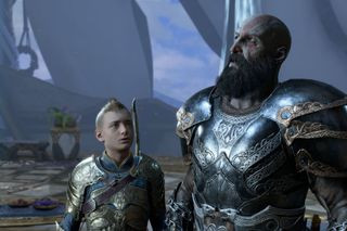 Kratos and Atreus in Alfheim