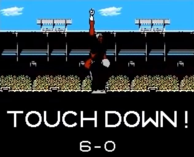 Tecmo Super Bowl action on NES