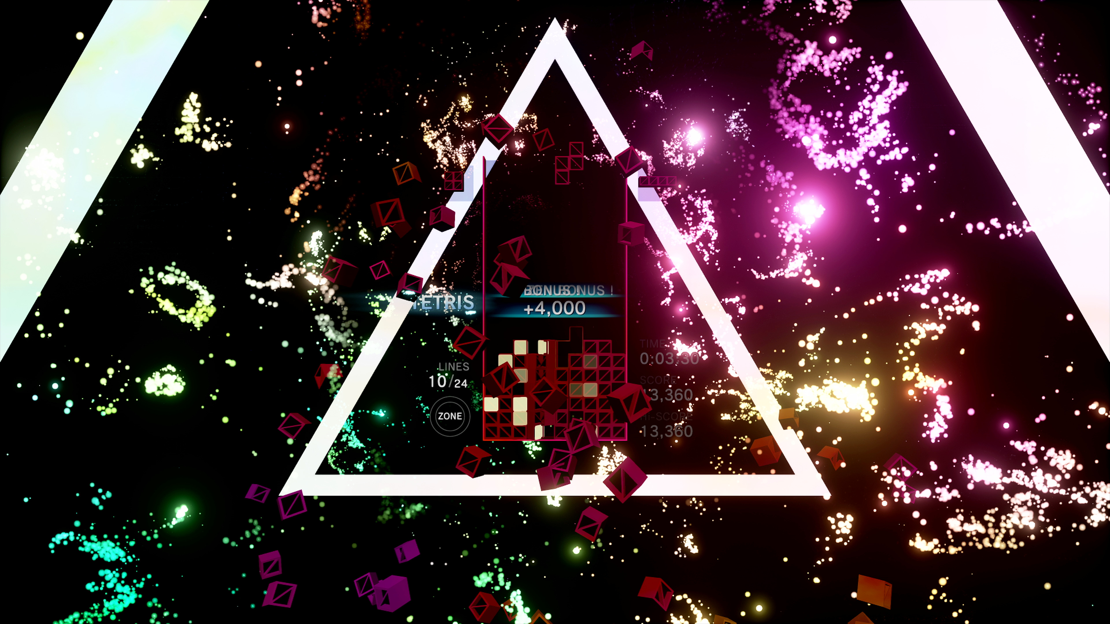 Tetris Effect psychedelic board