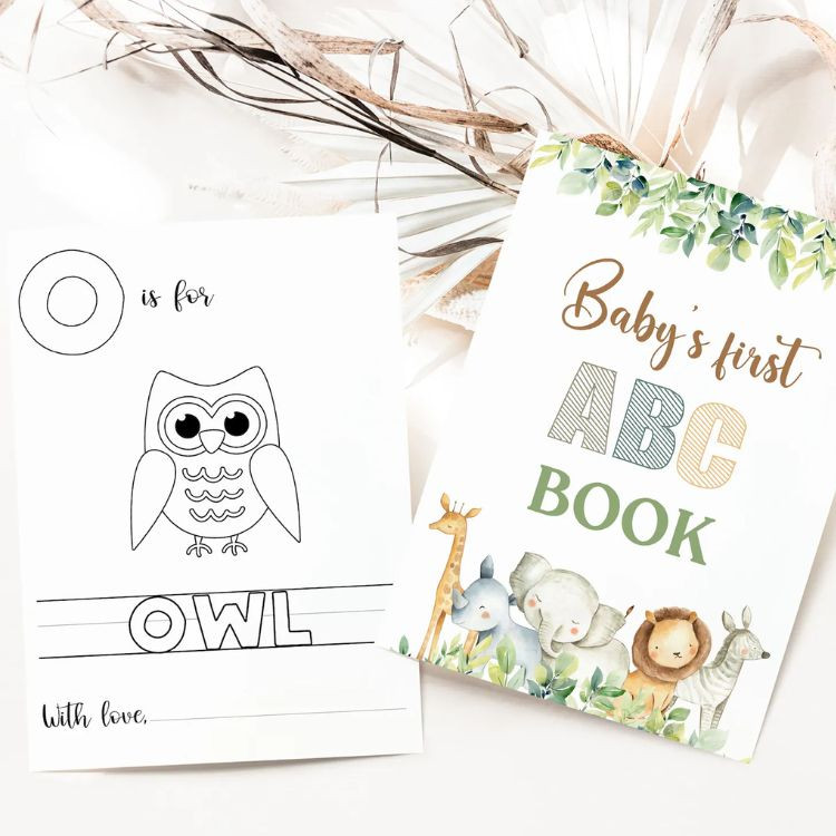 Baby's First ABC Book Coloring Pages