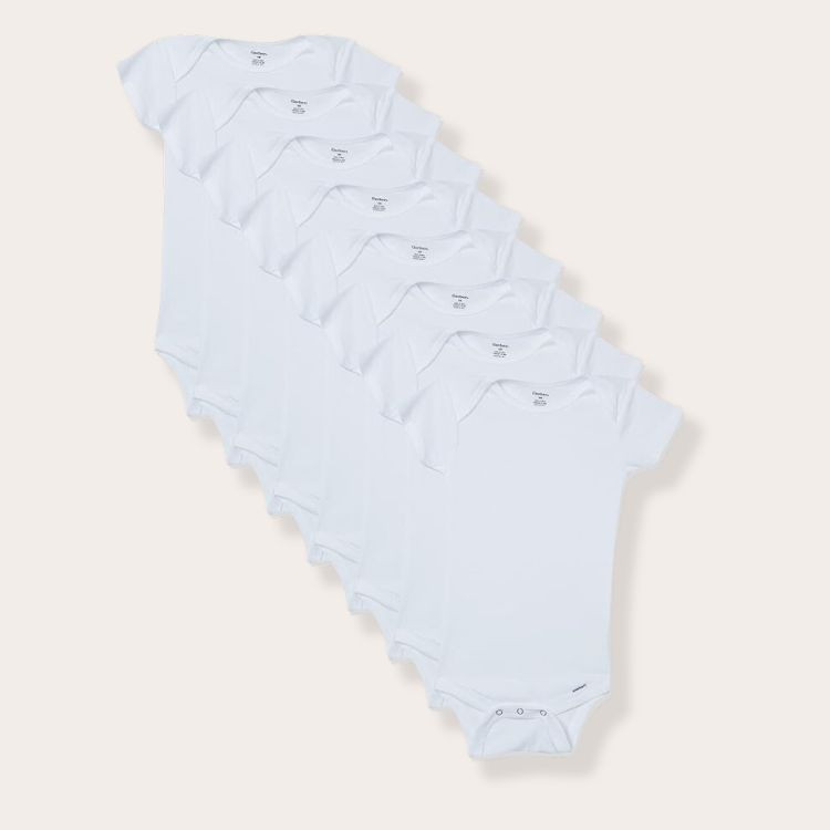 Short Sleeve White Onesies