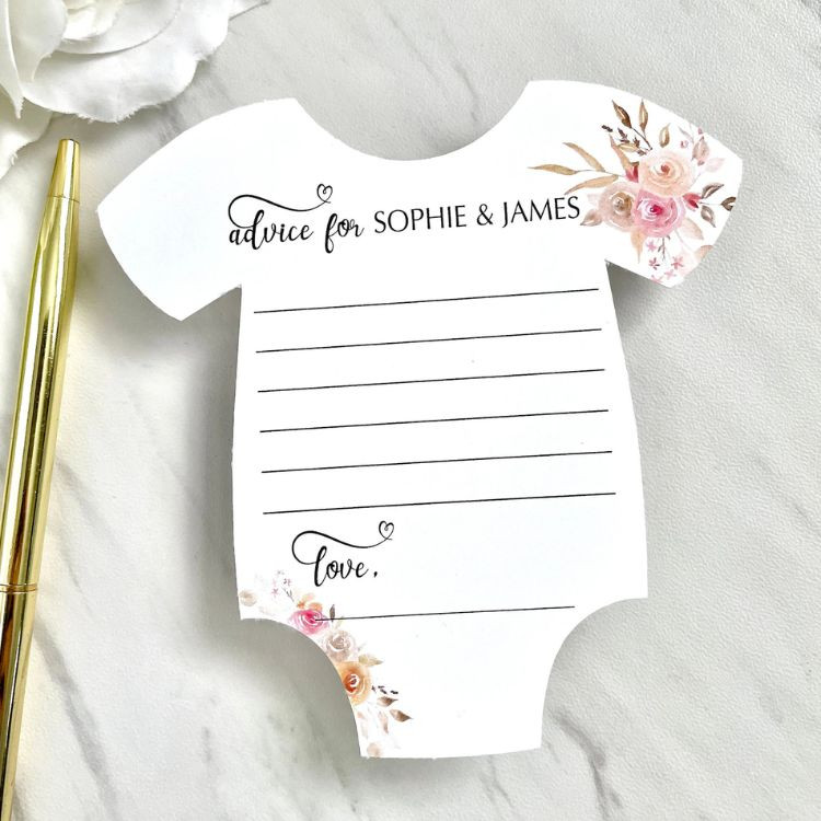 New Parents Baby Shower Advice Cards