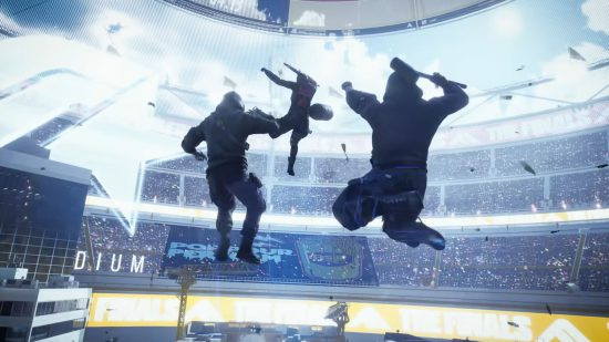 The Finals: Three soldiers descend onto a roof