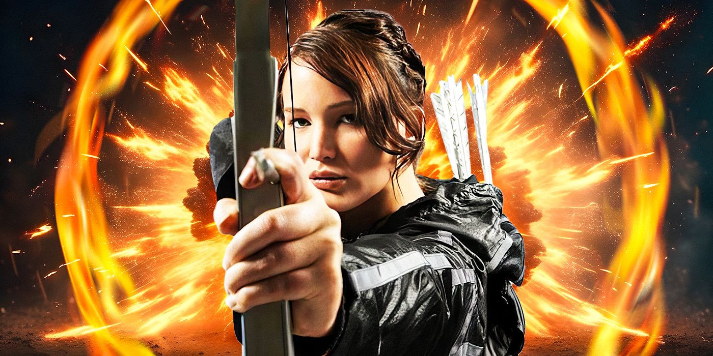 Jennifer Lawrence in The Hunger Games: Catching Fire movie scene