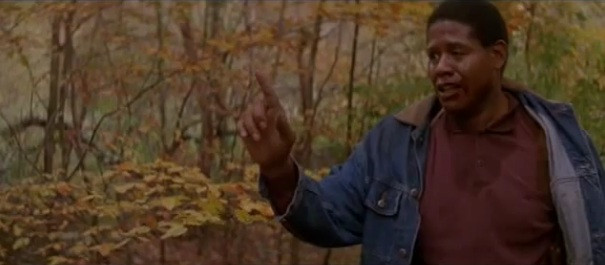 Forest Whitaker in The Crying Game, playing Jody, a British soldier kidnapped by the IRA