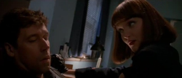 Miranda Richardson in The Crying Game, playing the role of Jude, a vindictive IRA soldier