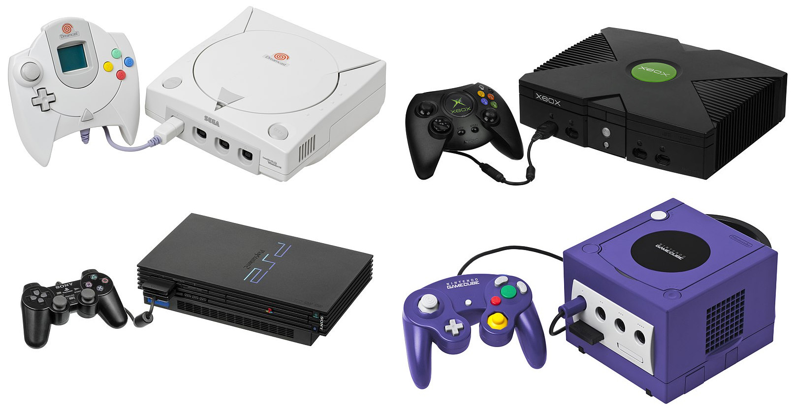 The sixth game console generation was defined by the use of DVD technology and the rise of online gaming