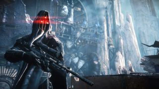 Killzone Mercenary PS Vita gameplay, showing a first-person shooter scene with detailed graphics and intense action.