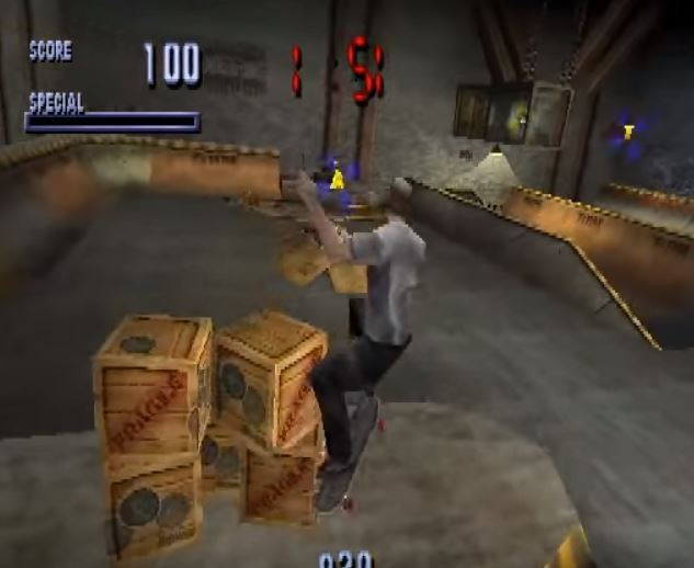 Tony Hawk’s Pro Skater gameplay on PlayStation