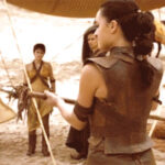 Obara Sand, the eldest Sand Snake, wielding her spear with deadly precision, embodying strength and determination.
