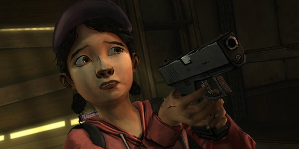 Clementine looking determined in The Walking Dead game