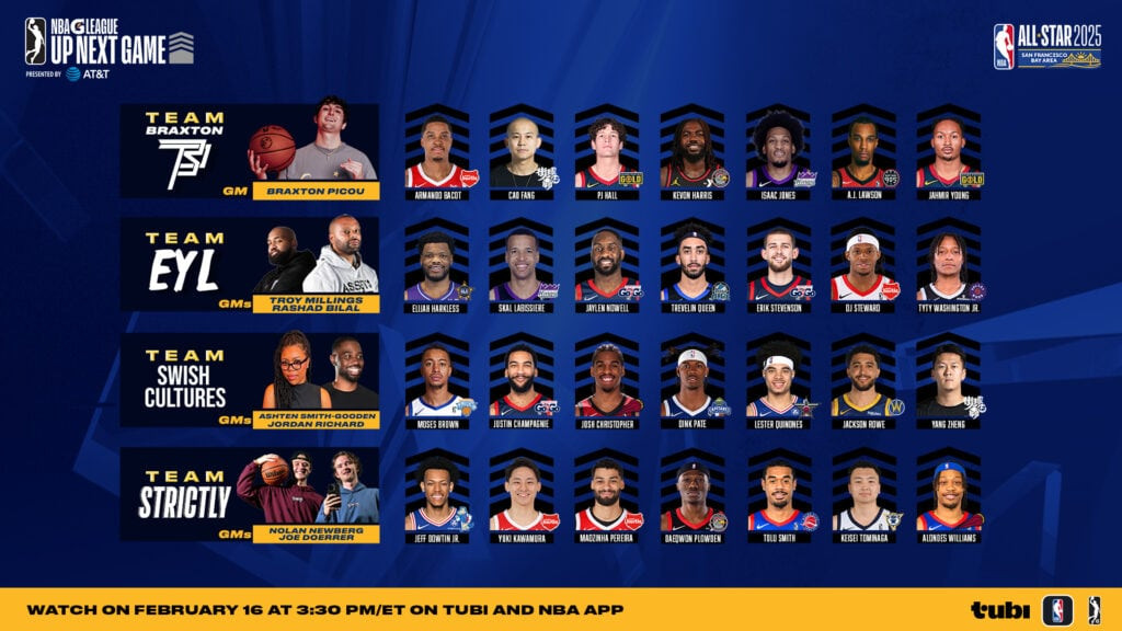 Up Next Game Roster