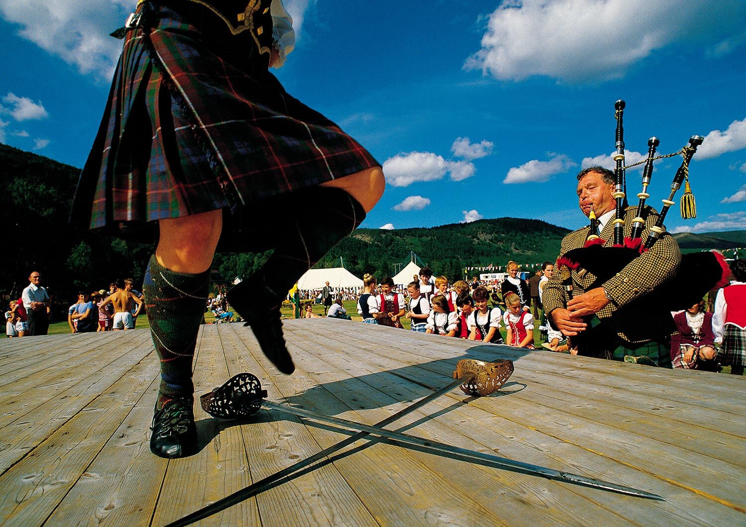 Highland dancers at the games 