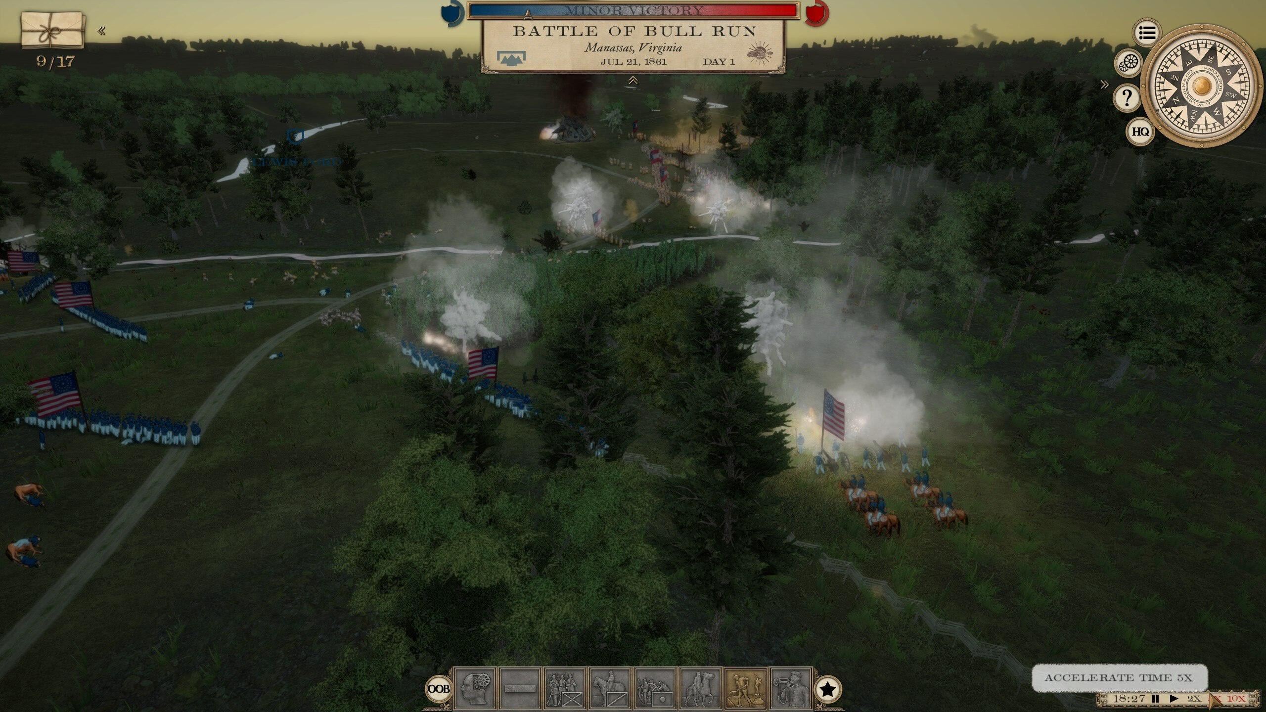 Grand Tactician: The Civil War campaign map