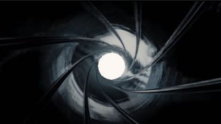 A screenshot of a barrel of a gun during Project 007.
