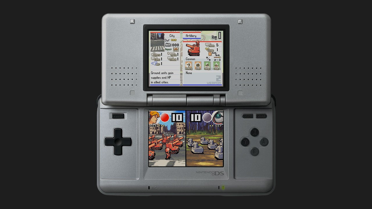 Advance Wars: Dual Strike played on a Nintendo DS