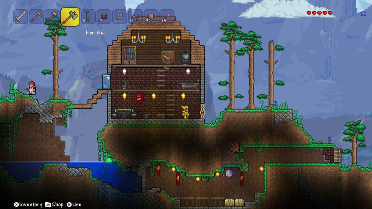 A house on a platform 