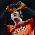 Jordan Hicks was visibly upset after he walked off the field in the seventh after heated words with the umpire during a tense SF Giants game.