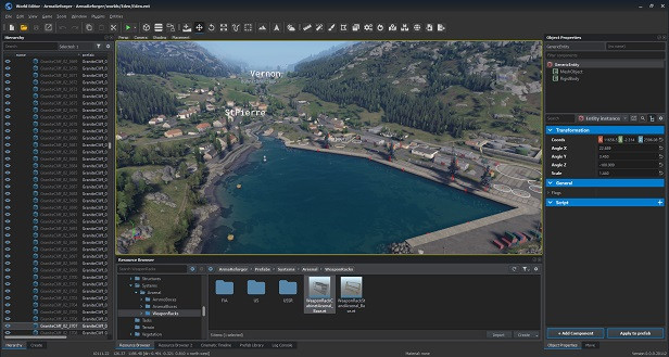 Workbench in Arma Reforger, providing players with the same tools used by developers to mod the game