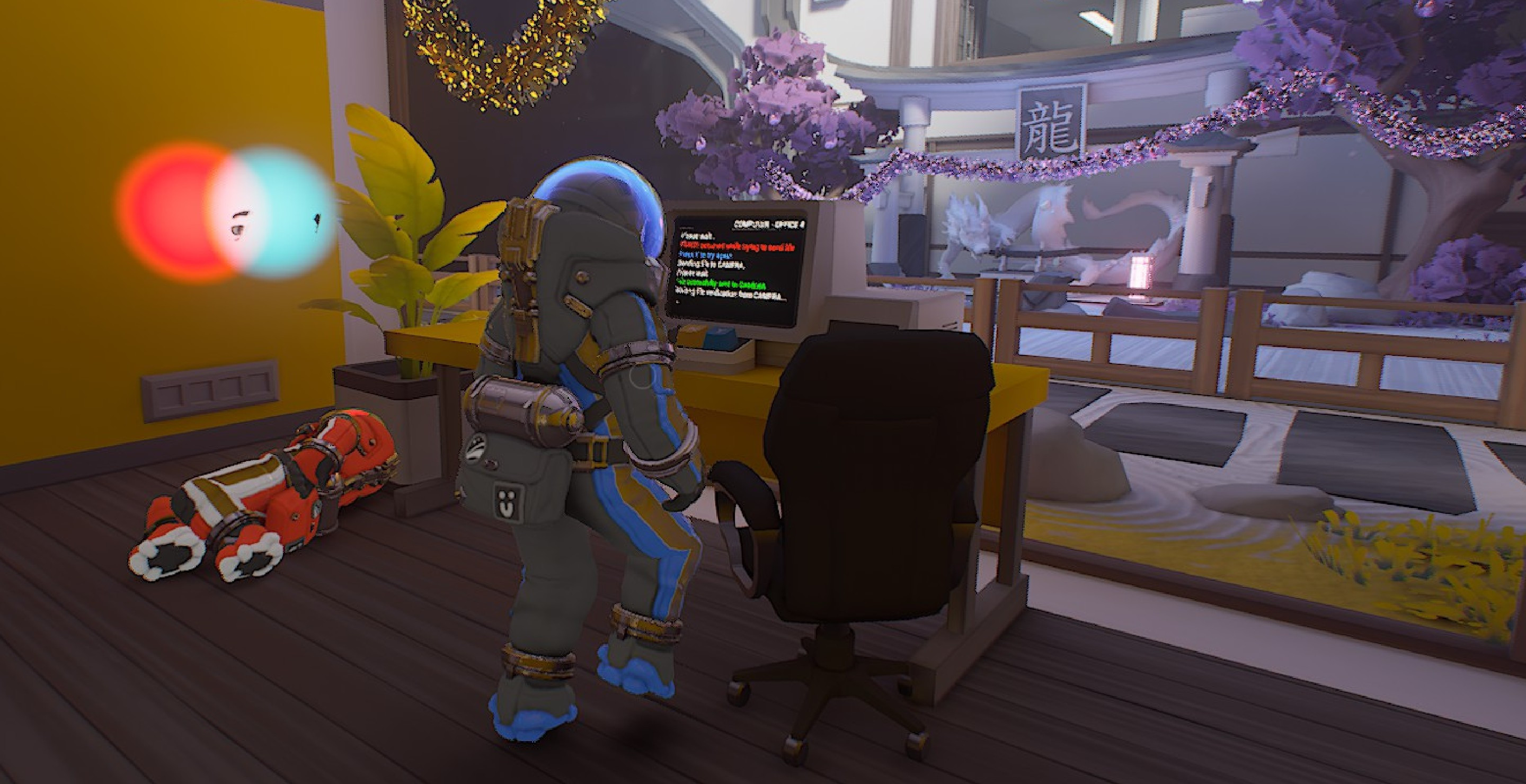 A player working near a dead body in Lockdown Protocol