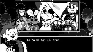 Isabeau speaking in In Stars and Time. 