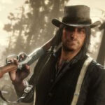 John Marston holding a shotgun in the game Red Dead Redemption