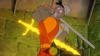 Dirk the Daring faces a fiery challenge in Dragon's Lair