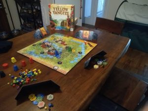 Yellow and Yangtze board game showcasing its vibrant and strategic gameplay