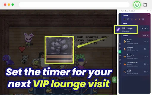 Pixels Game Assistant Timers and Notifications
