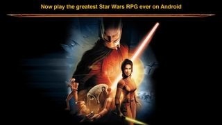 Star Wars Knights of the Old Republic gameplay featuring lightsaber combat and dialogue choices