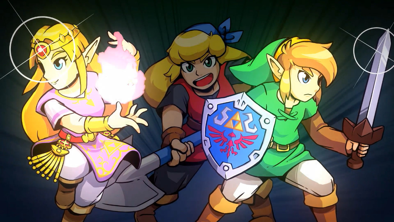 Zelda in action in Cadence of Hyrule