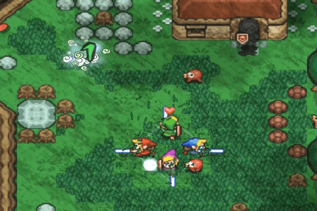 The collaborative adventure of Zelda Four Swords, as Link and his clones unite to combat evil, highlighting the cooperative gameplay within the Child Timeline