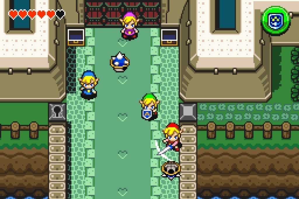 The vibrant characters of Zelda Four Swords on GBA, showcasing the multiplayer adventure that adds depth to the prequel timeline