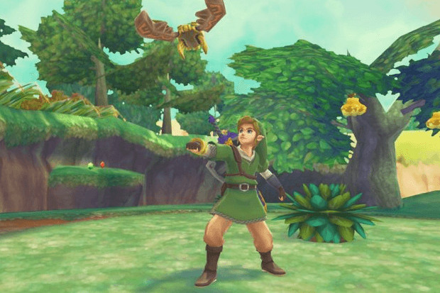 Link soaring through the sky on his Loftwing in The Legend of Zelda: Skyward Sword, a defining moment in the game's prequel timeline