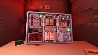 Close-up of a timed bomb in Keep Talking and Nobody Explodes