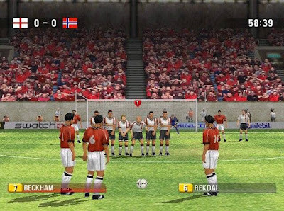Screenshot from 90 Minutes showing players aimlessly running around the ball, highlighting the game's AI and control problems 12651149_1687387024852863_7889900056371157039_n