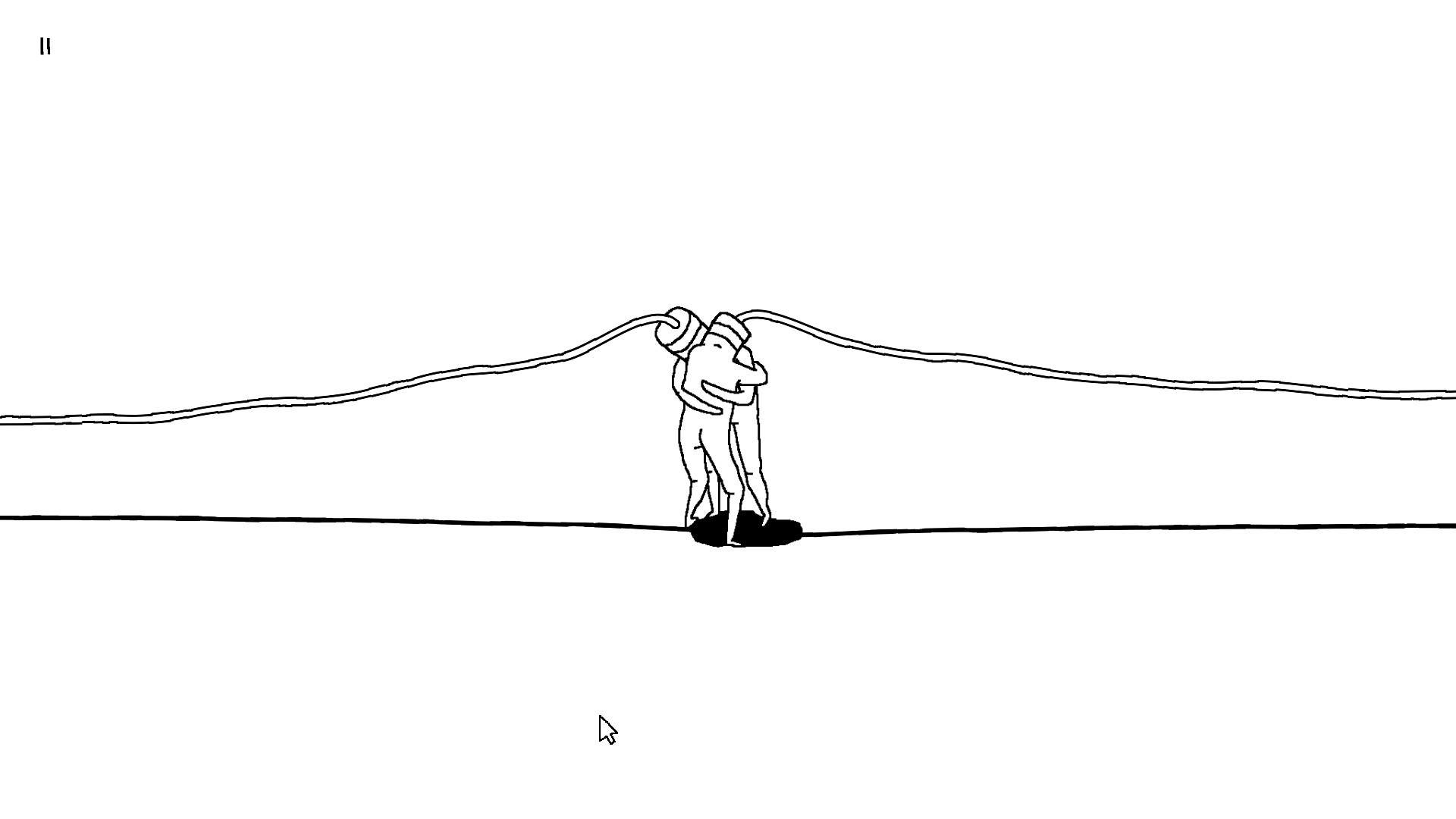 Two people touching fingers in plug and play game