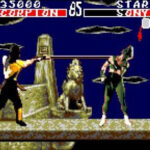 Mortal Kombat Game Gear Edition showcasing the characters in combat