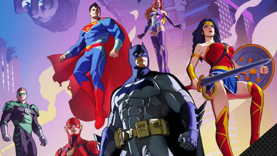 Characters from DC Dark Legion, a superhero game